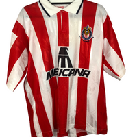 C.D. Guadalajara 1997 - 1998 Home Football Shirt L #16