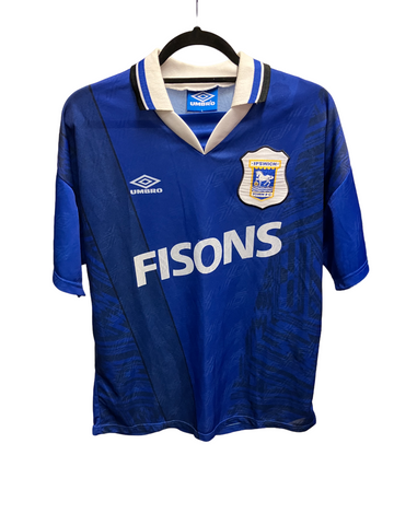 Ipswich Town 1994 - 1995 Home Football Shirt L