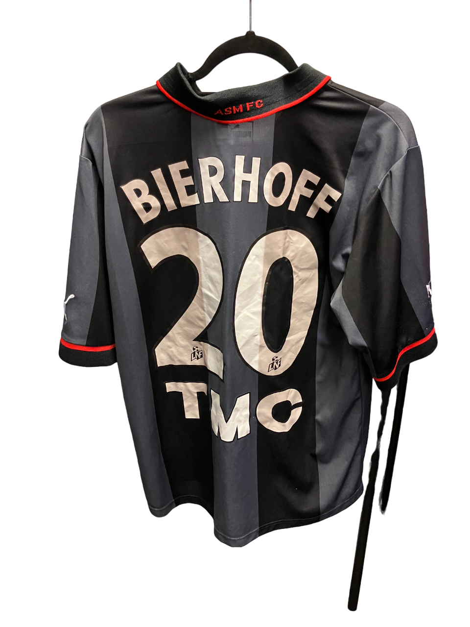 Monaco 2001 - 2002 Away Football Shirt #20 Bierhoff L