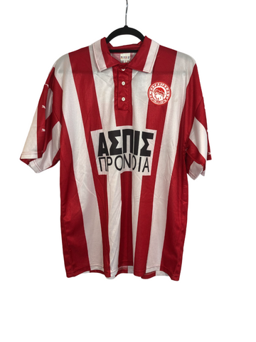 Olympiakos 1997 - 1998 Home Football Shirt L